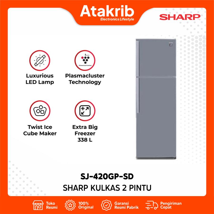 SHARP KULKAS 2 PINTU BIG SJ-420GP-SD