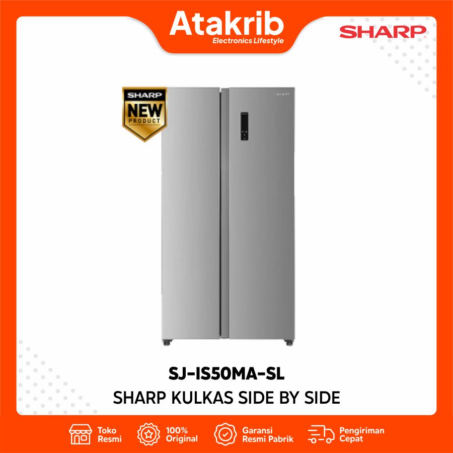 SHARP KULKAS SIDE BY SIDE SJ-IS50MA-SL