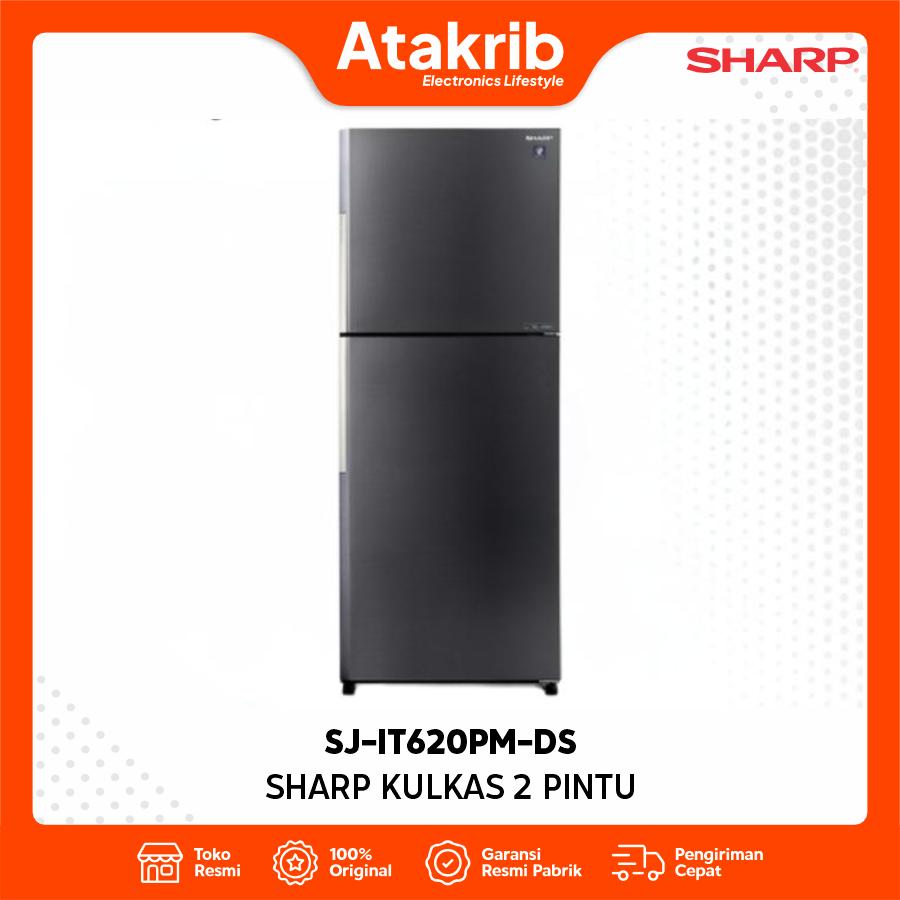 SHARP KULKAS 2 PINTU BIG SJ-IT620PM-DS