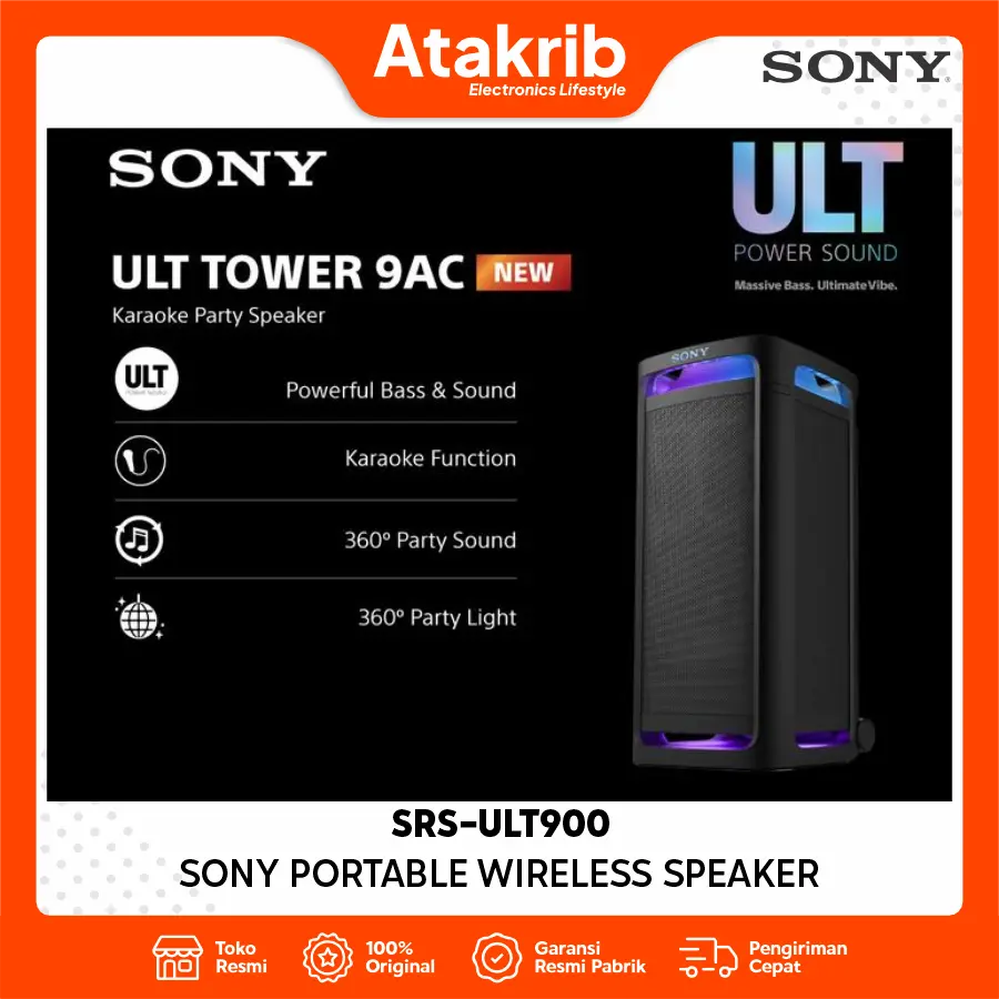 SONY PORTABLE WIRELESS SPEAKER SRS-ULT900