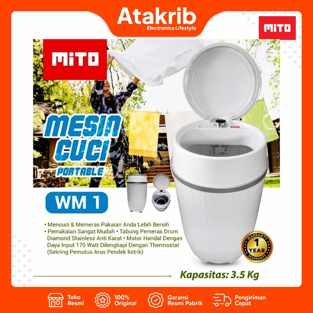 MITO MESIN CUCI PORTABLE WM-1