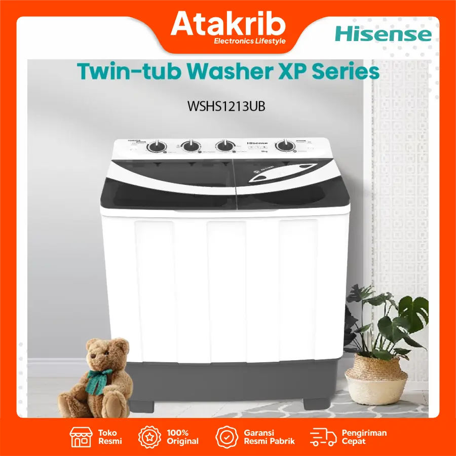 HISENSE SEMI AUTO 2 TB WSHS1213UB