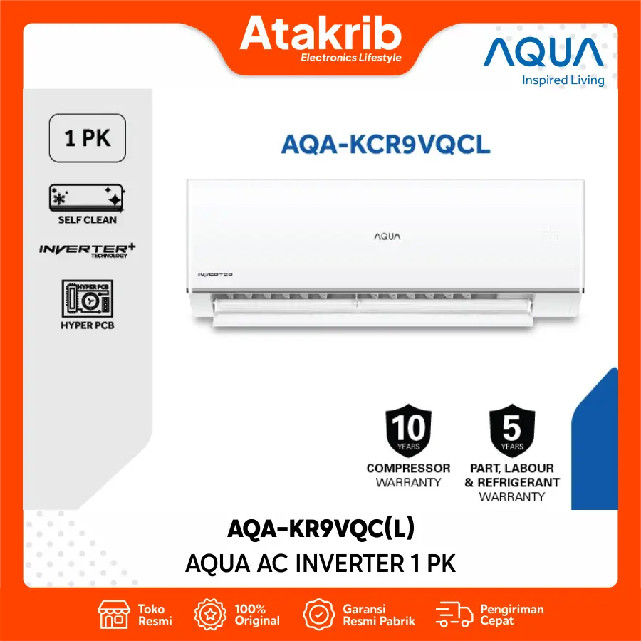 AQUA AC INVERTER 1 PK AQA-KR9VQC(L)
