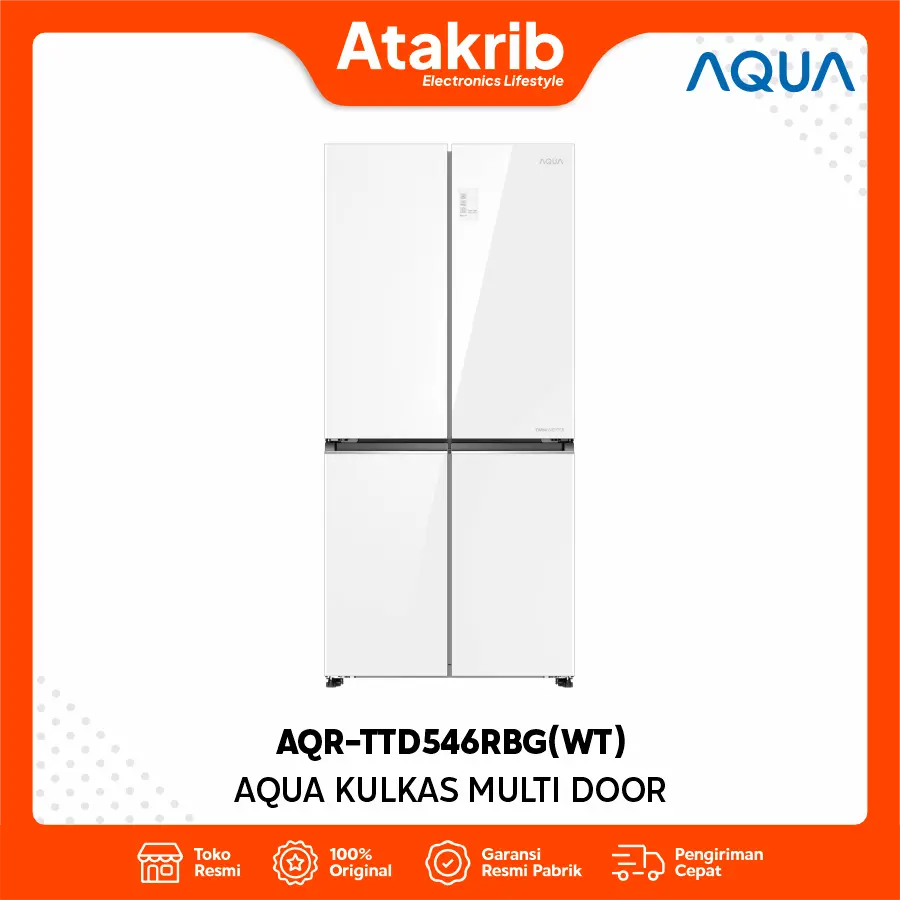 AQUA KULKAS MULTI DOOR AQR-TTD546RBG(WT)