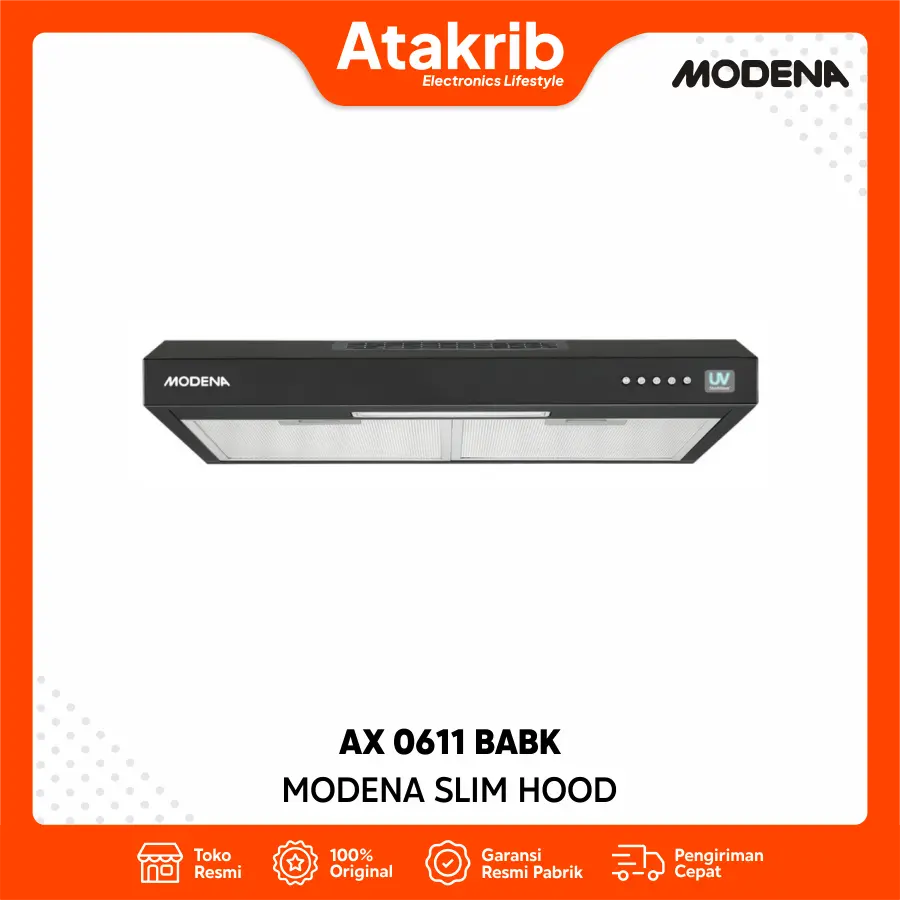 MODENA COOKER HOOD AX 0611 BABK