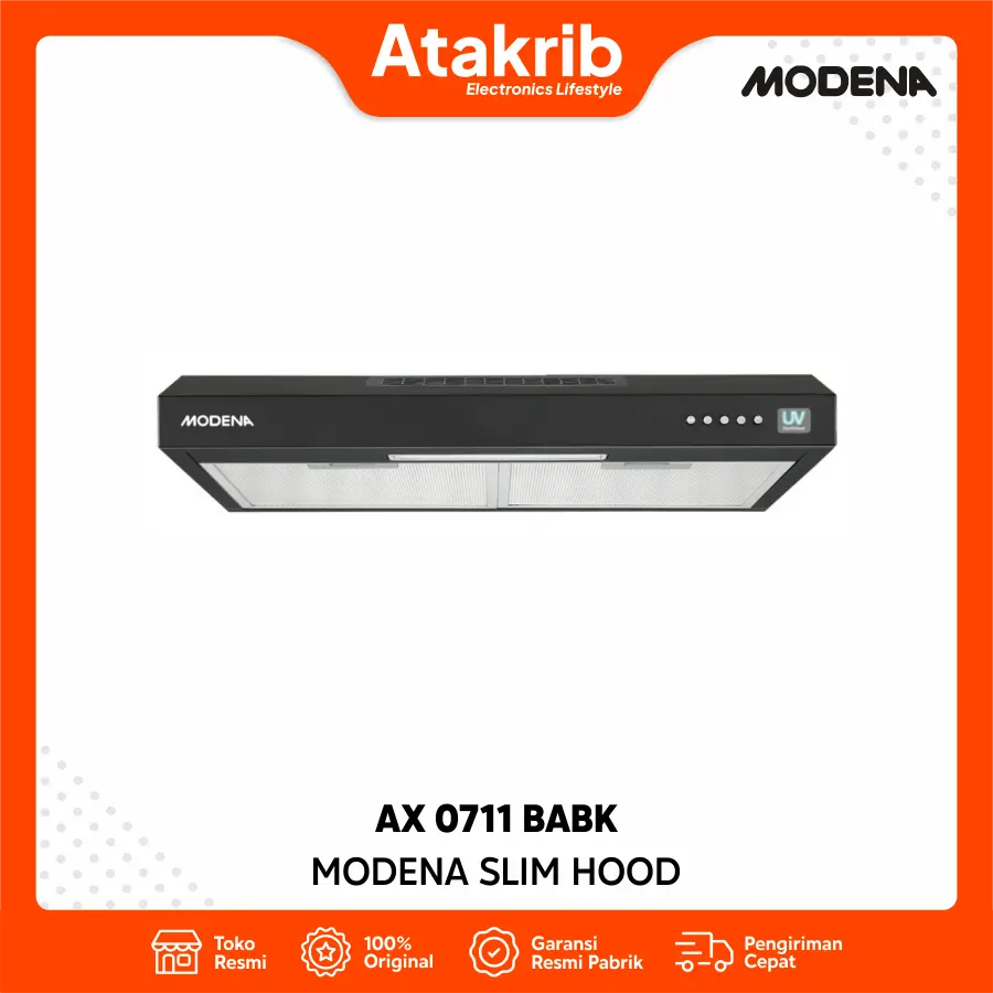 MODENA COOKER HOOD AX 0711 BABK