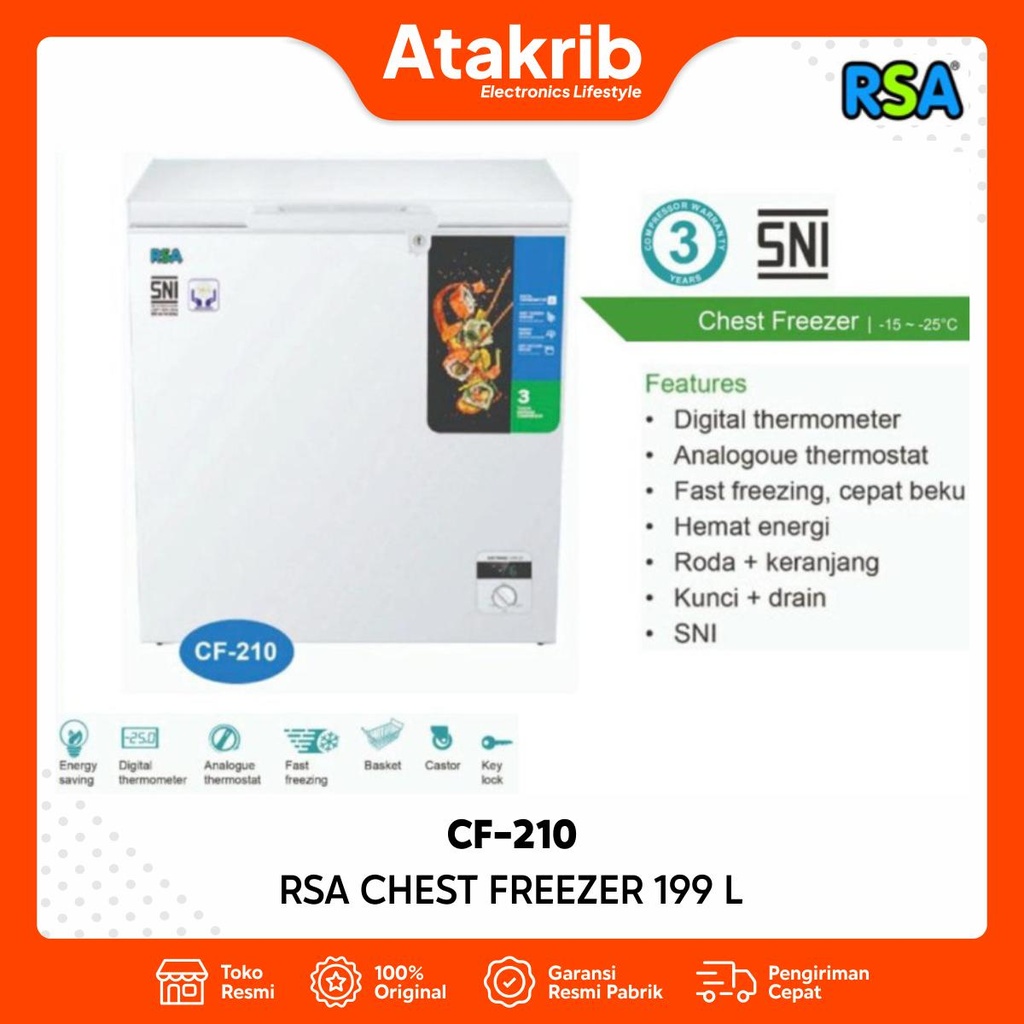 RSA CHEST FREEZER CF-210