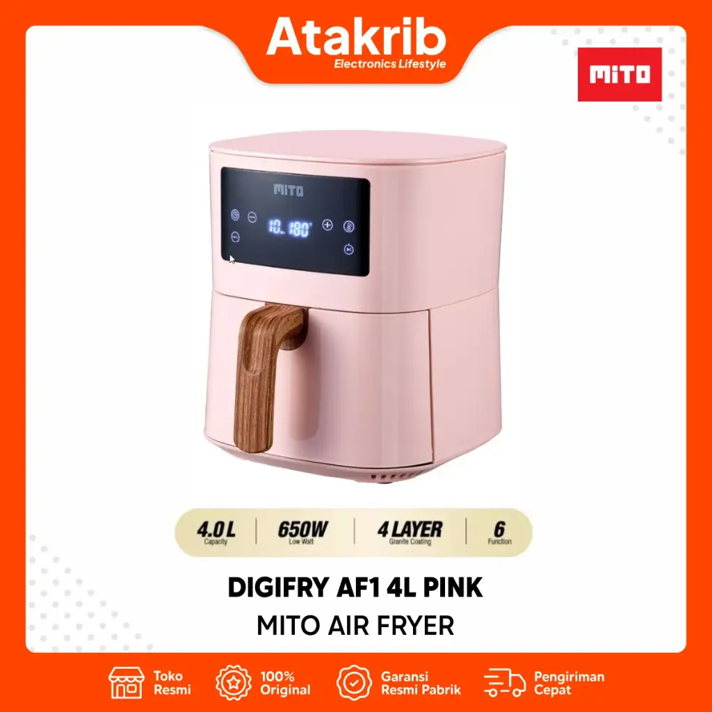 MITO AIR FRYER DIGIFRY AF1 4L PINK