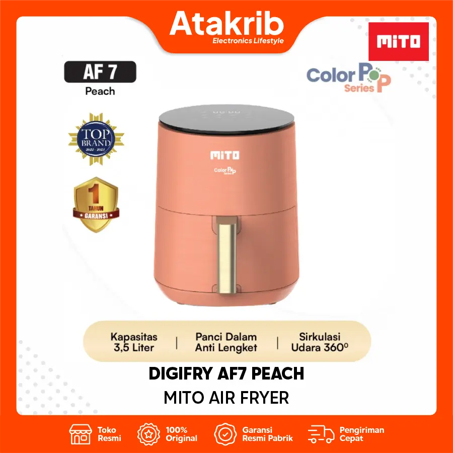 MITO AIR FRYER DIGIFRY AF7 PEACH