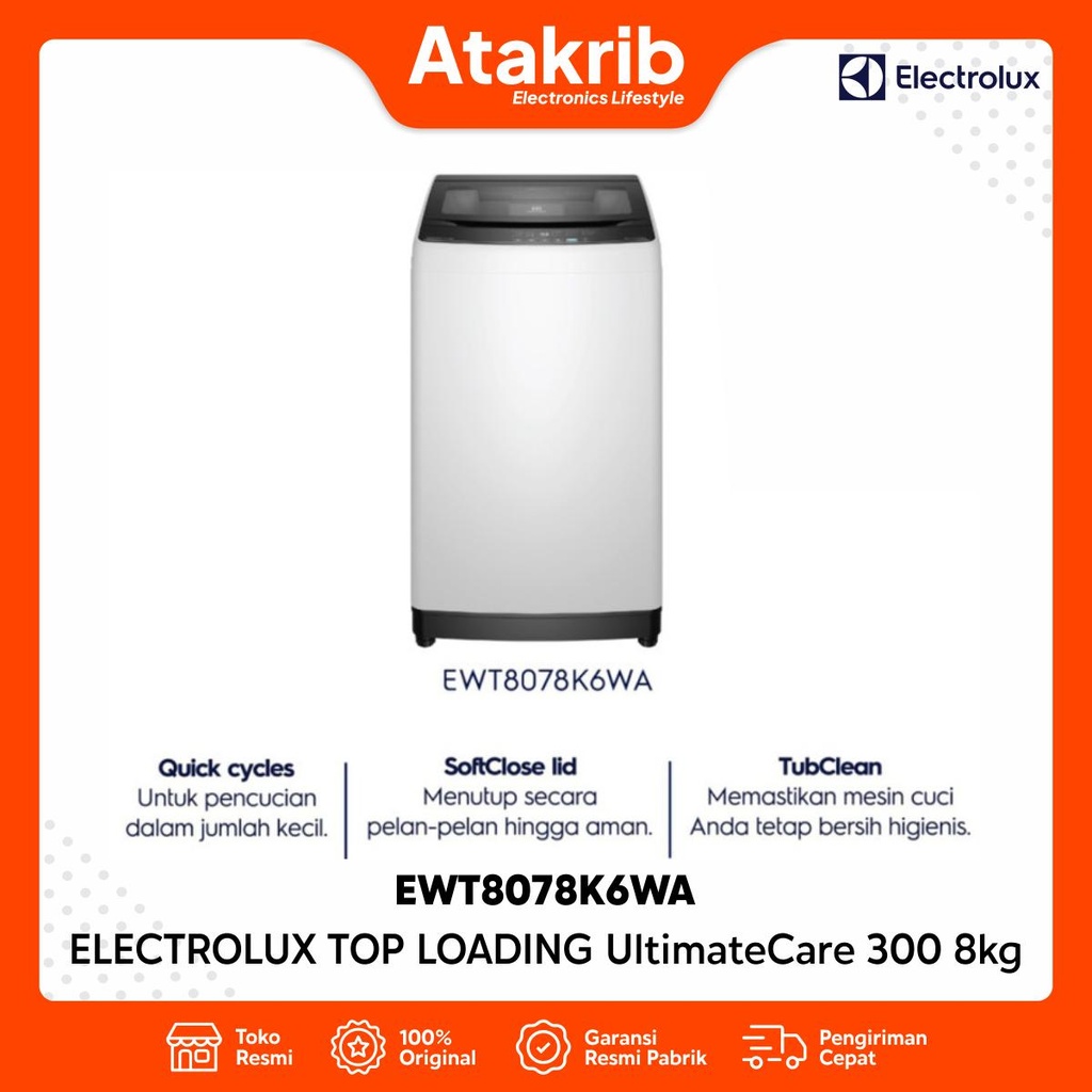 ELECTROLUX FULL AUTO 1 TB EWT8078K6WA
