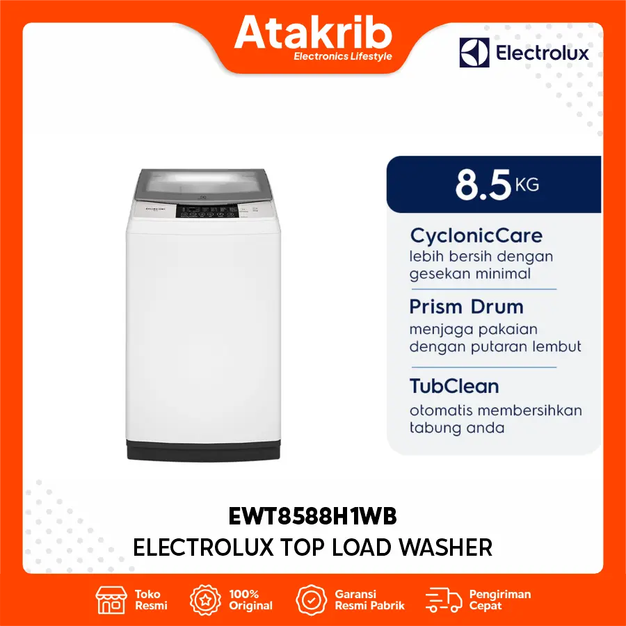 ELECTROLUX FULL AUTO 1 TB EWT8588H1WB