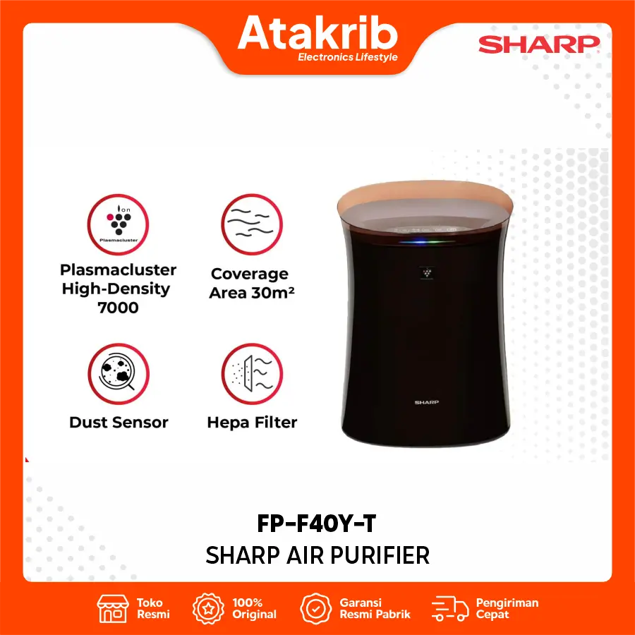 SHARP AIR PURIFIER FP-F40Y-T