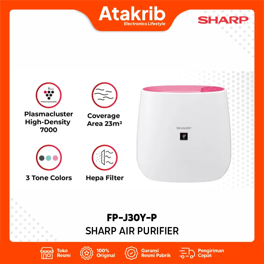 SHARP AIR PURIFIER FP-J30Y-P