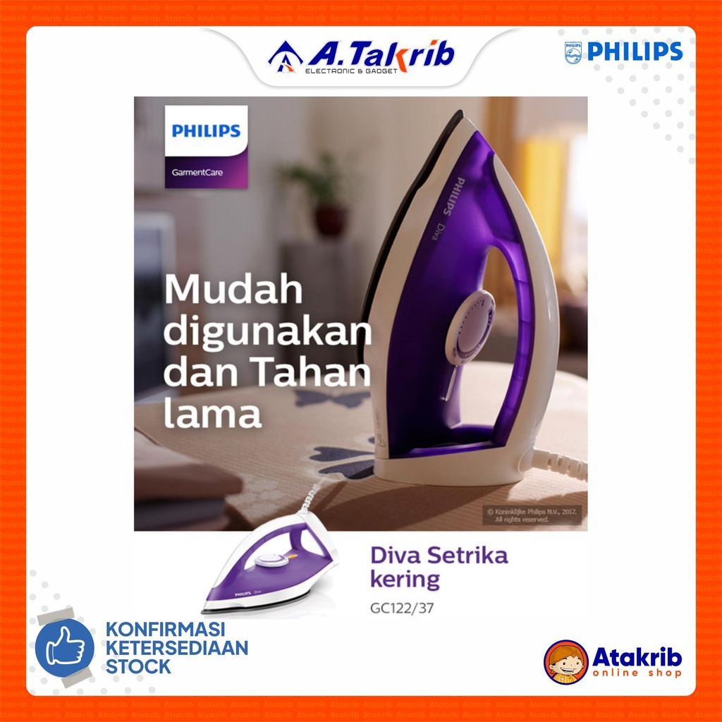 PHILIPS SETRIKA GC-122-37