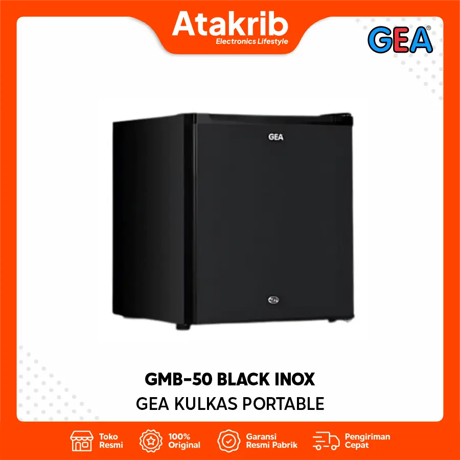 GEA KULKAS PORTABLE GMB-50 BLACK INOX