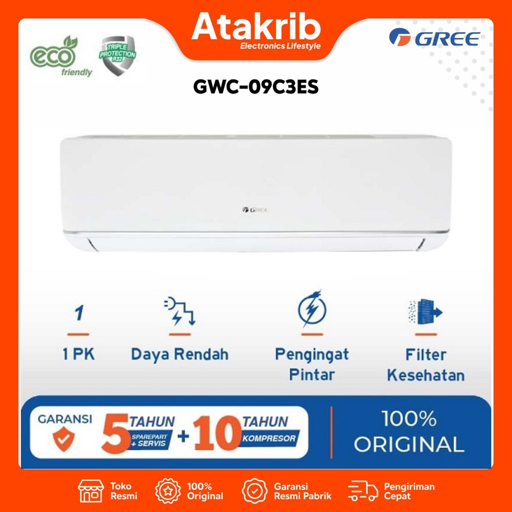 GREE AC LOW WATT 1 PK GWC-09C3ES-I