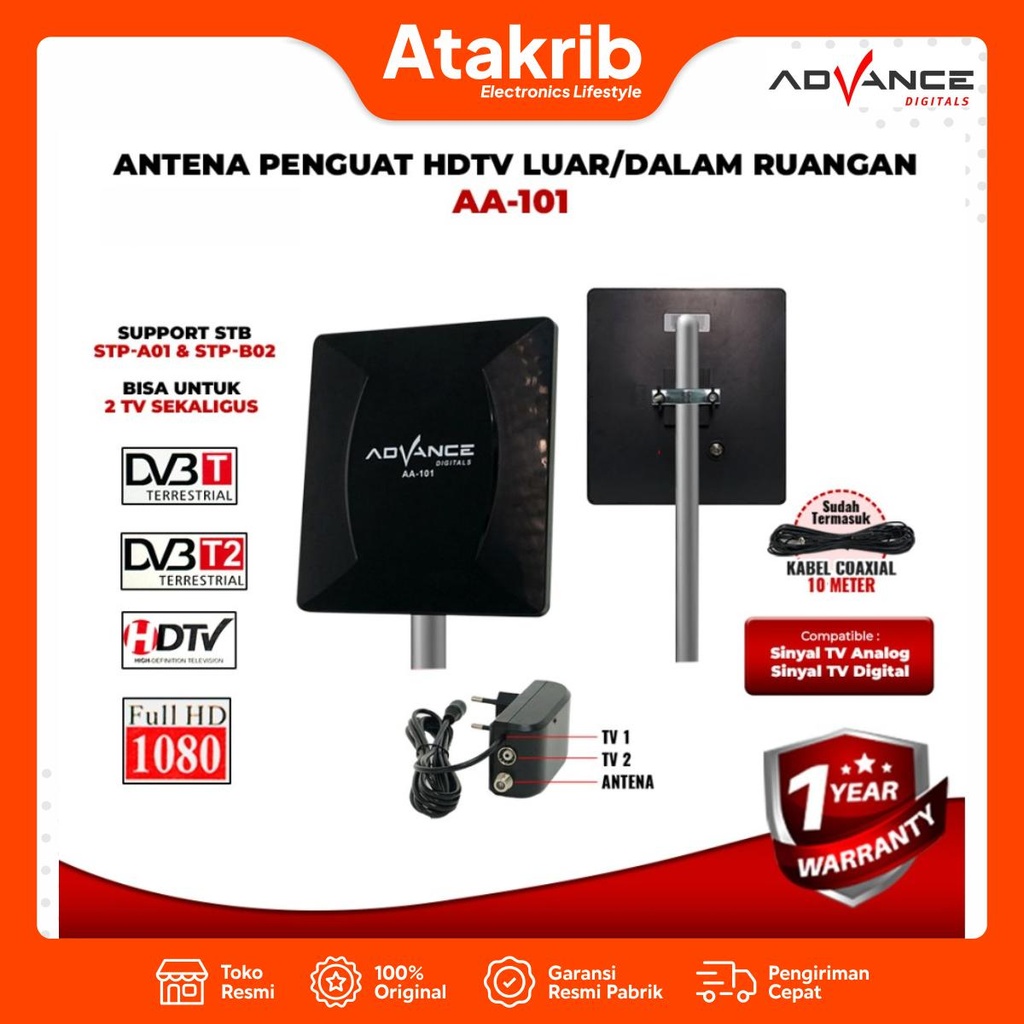 ADVANCE ANTENA DIGITAL HDTV-AA101