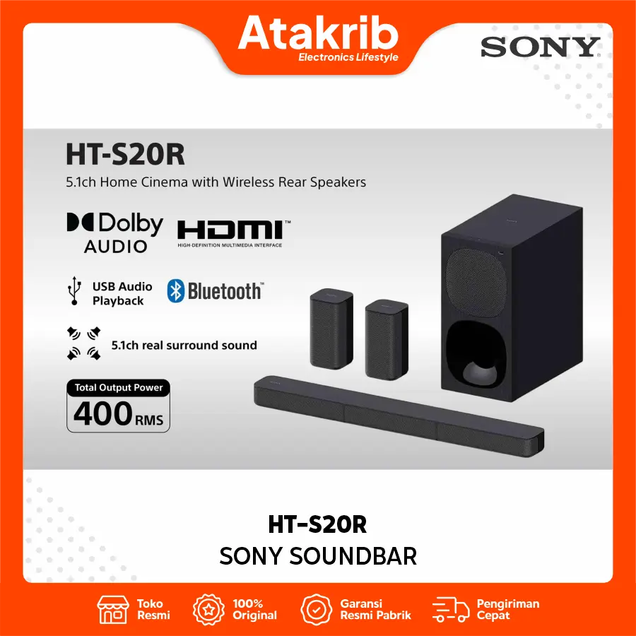 SONY SOUNDBAR HT-S20R