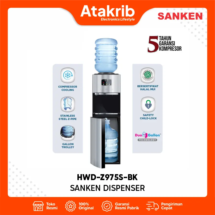SANKEN DISPENSER HWD-Z975S-BK