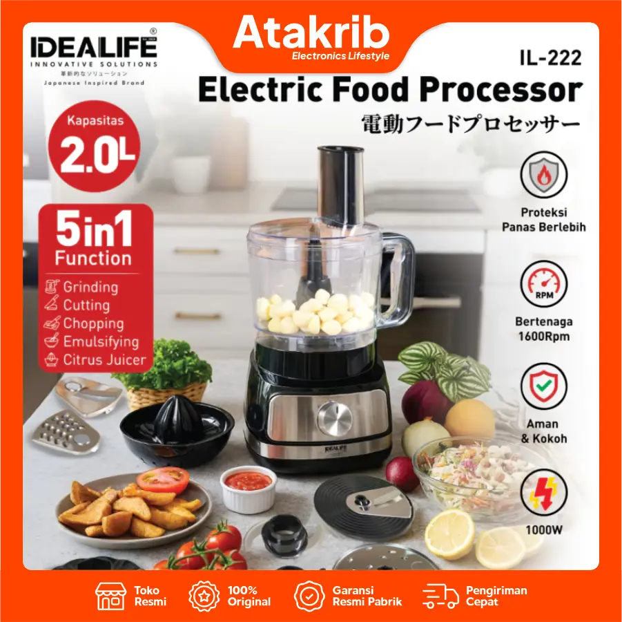 IDEALIFE FOOD PROCESSOR IL-222