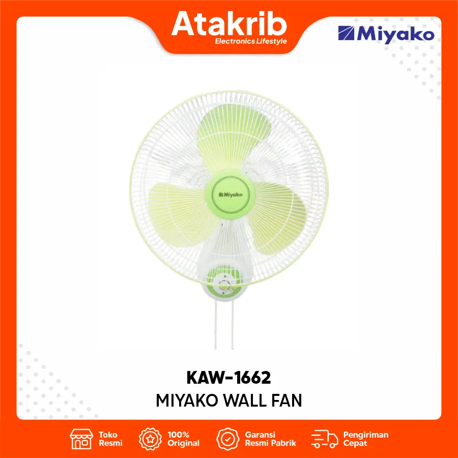 MIYAKO WALL FAN KAW-1662