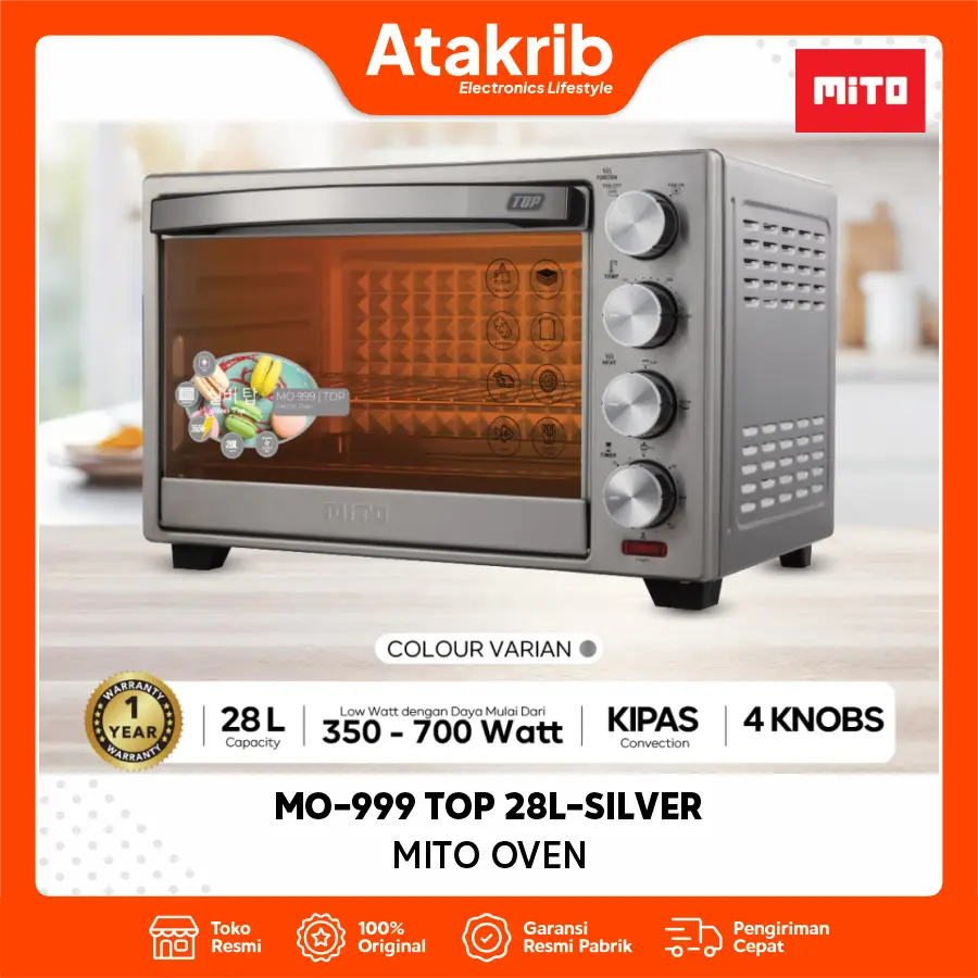 MITO OVEN MO-999 TOP 28L-SILVER