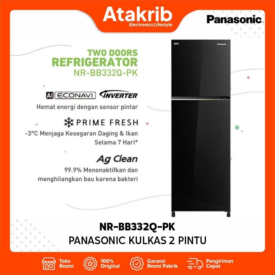PANASONIC KULKAS 2 PINTU SMALL NR-BB332Q-PK