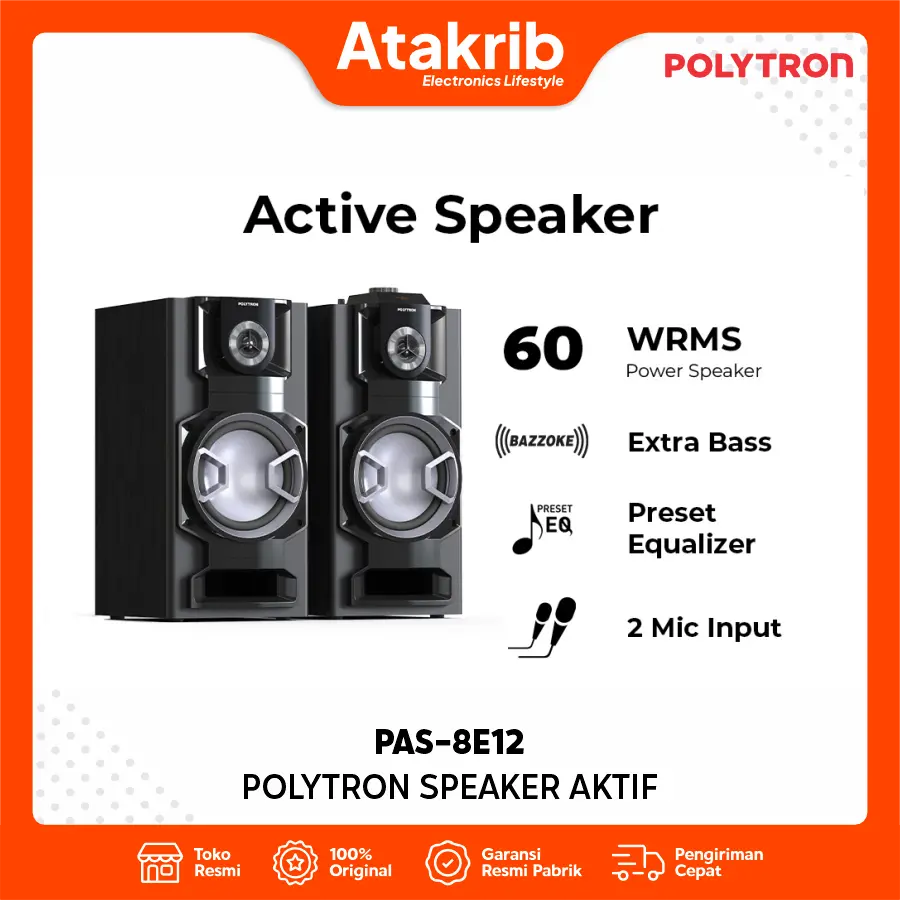 POLYTRON SPEAKER AKTIF PAS-8E12