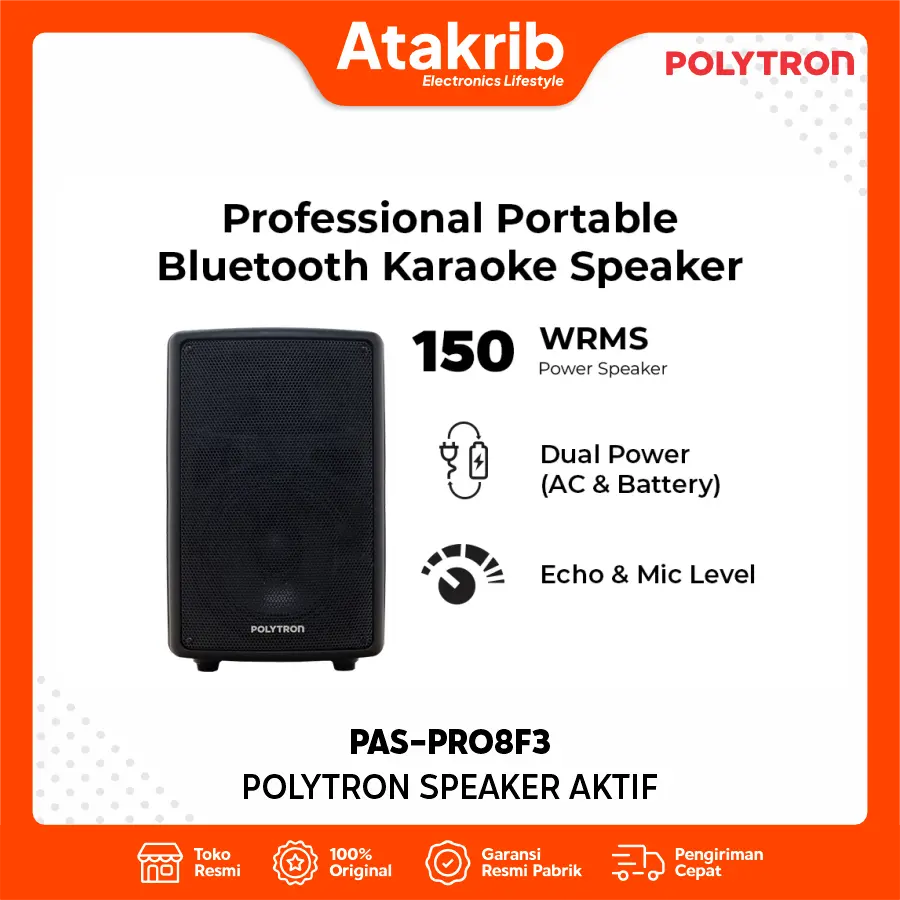POLYTRON SPEAKER AKTIF PAS-PRO8F3