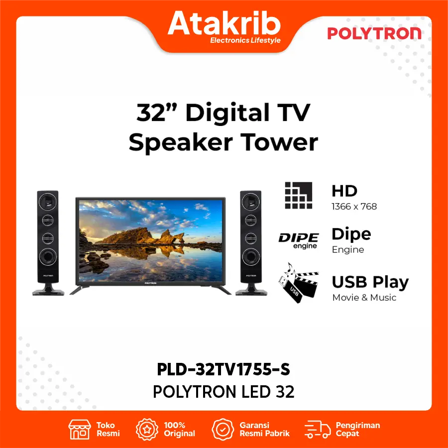 POLYTRON LED 32 PLD-32TV1755-S
