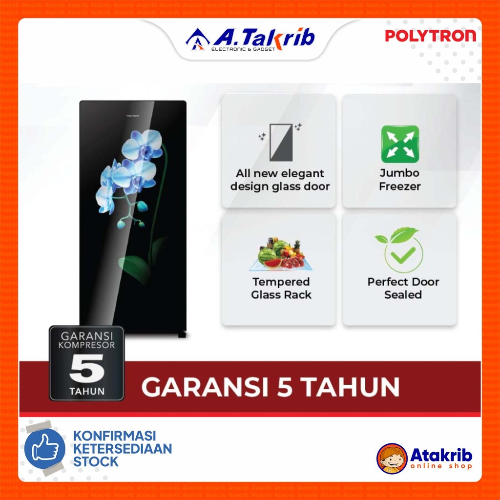 POLYTRON KULKAS 1 PINTU PRA-18MOB