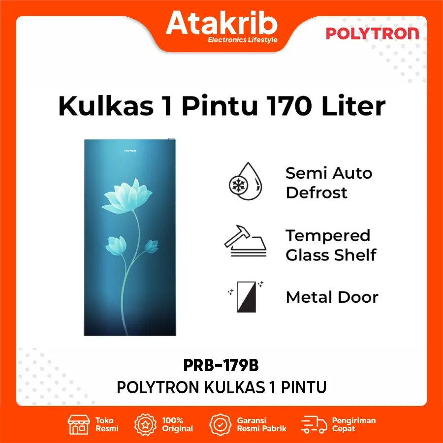 POLYTRON KULKAS 1 PINTU PRB-179B