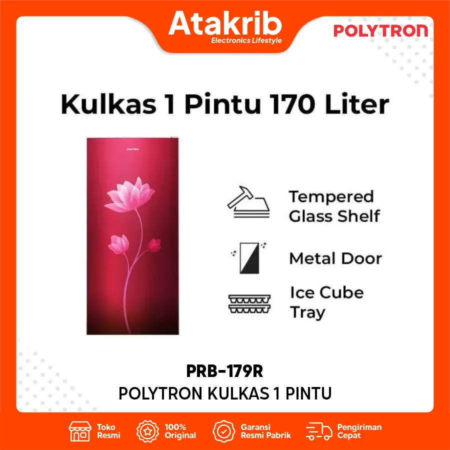 POLYTRON KULKAS 1 PINTU PRB-179R