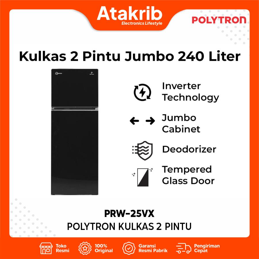 POLYTRON KULKAS 2 PINTU SMALL PRW-25VX