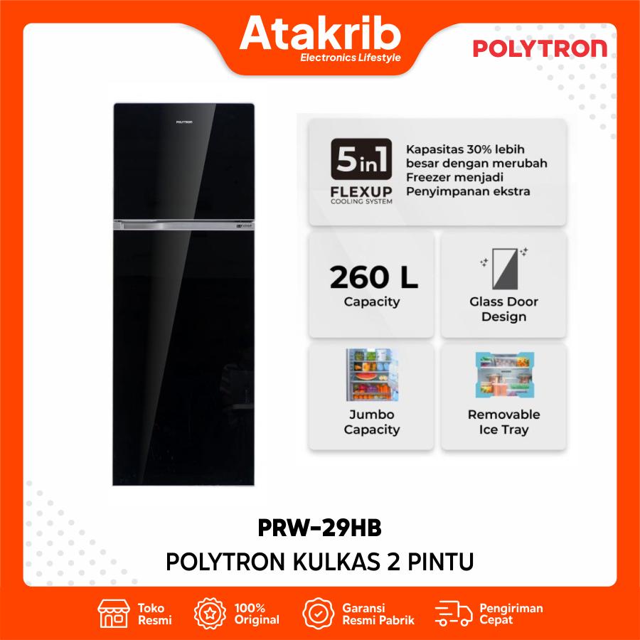 POLYTRON KULKAS 2 PINTU BIG PRW-29HB