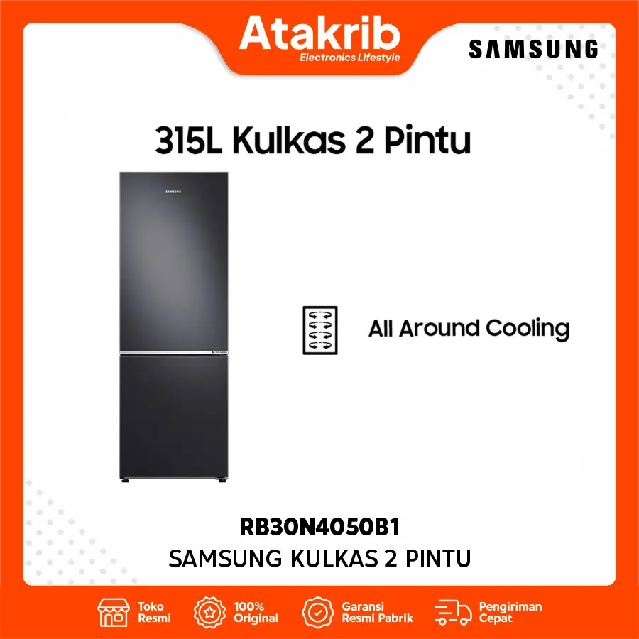 SAMSUNG KULKAS 2 PINTU BIG RB30N4050B1/SE