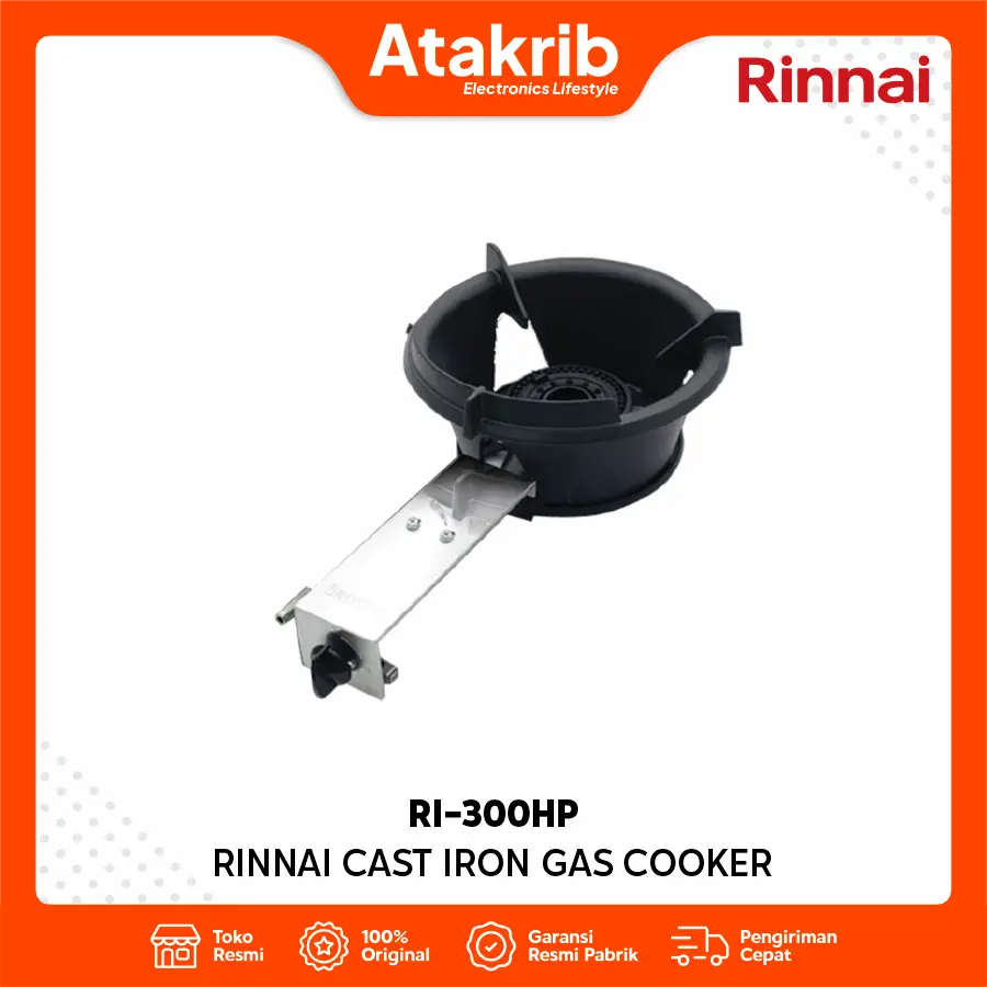 RINNAI CAST IRON GAS COOKER RI-300HP