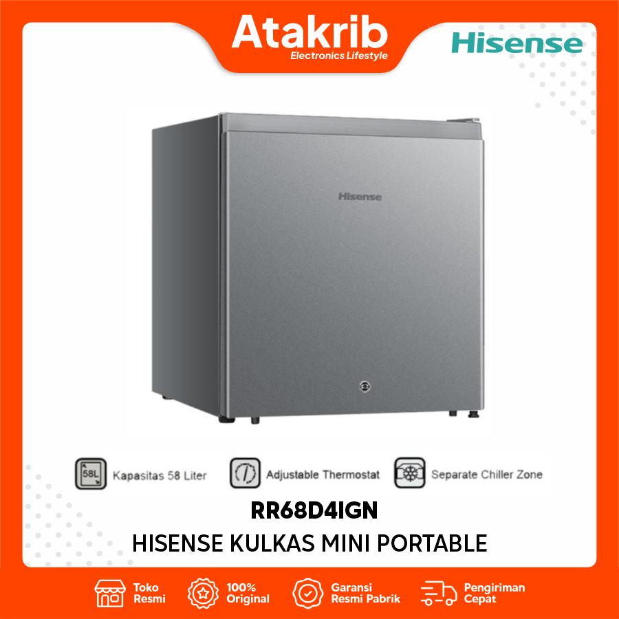 HISENSE KULKAS PORTABLE RR68D4IGN
