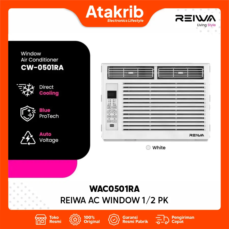 REIWA AC WINDOW 1/2 PK WAC0501RA