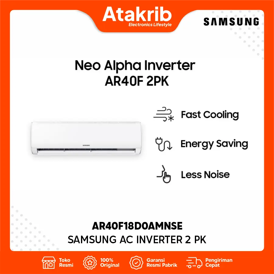 SAMSUNG AC INVERTER 2 PK AR40F18D0AMNSE