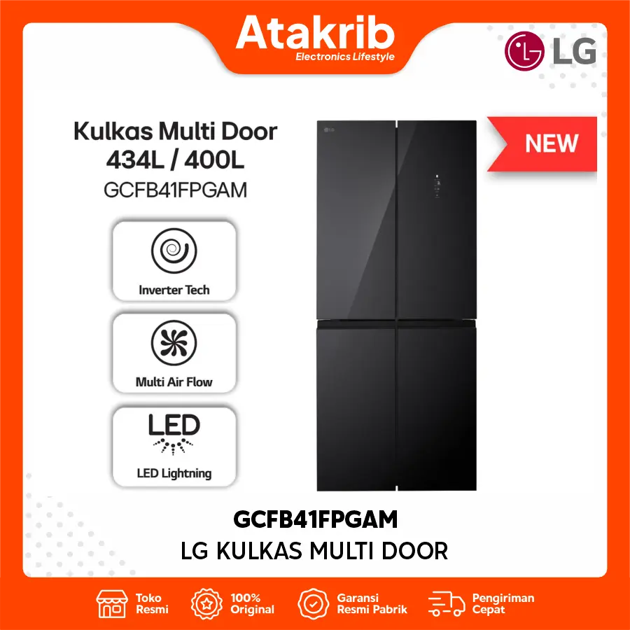 LG KULKAS MULTI DOOR GCFB41FPGAM