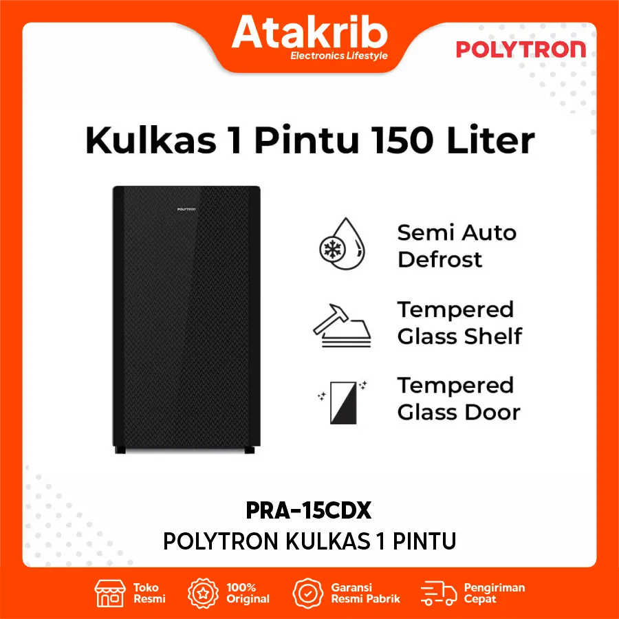 POLYTRON KULKAS 1 PINTU PRA-15CDX