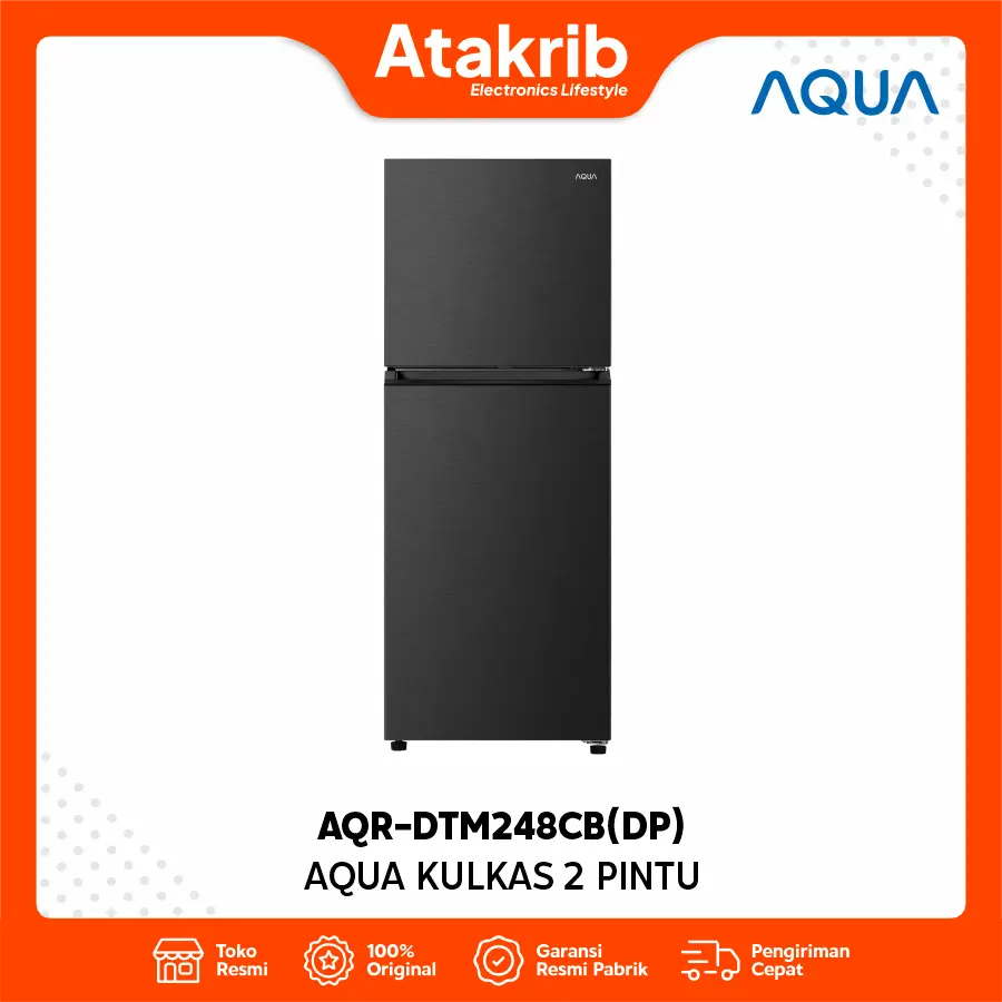 AQUA KULKAS 2 PINTU SMALL AQR-DTM248CB(DP)