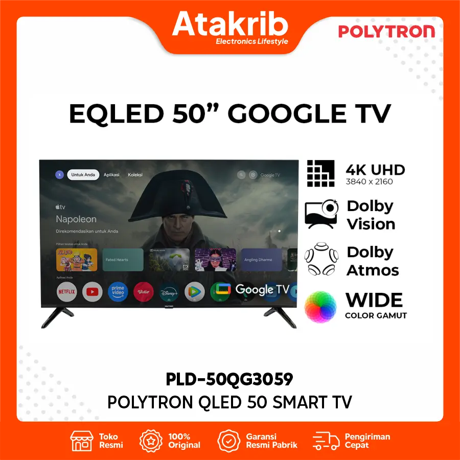 POLYTRON QLED 50 PLD-50QG3059