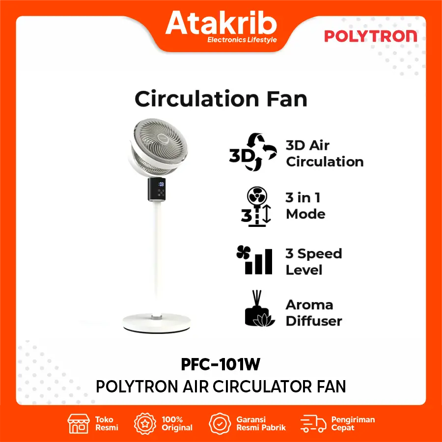 POLYTRON AIR CIRCULATOR FAN PFC-101W