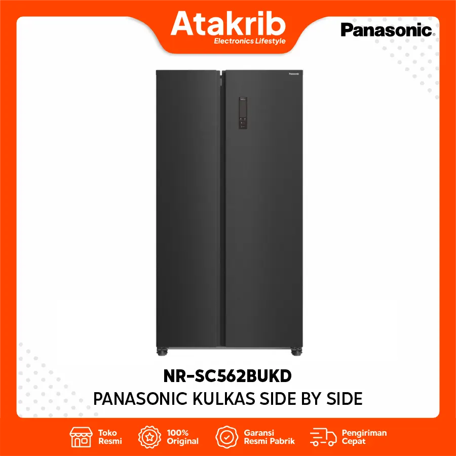 PANASONIC KULKAS SIDE BY SIDE NR-SC562BUKD