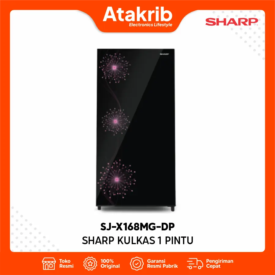 SHARP KULKAS 1 PINTU SJ-X168MG-DP