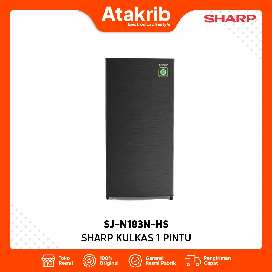 SHARP KULKAS 1 PINTU SJ-N183N-HS