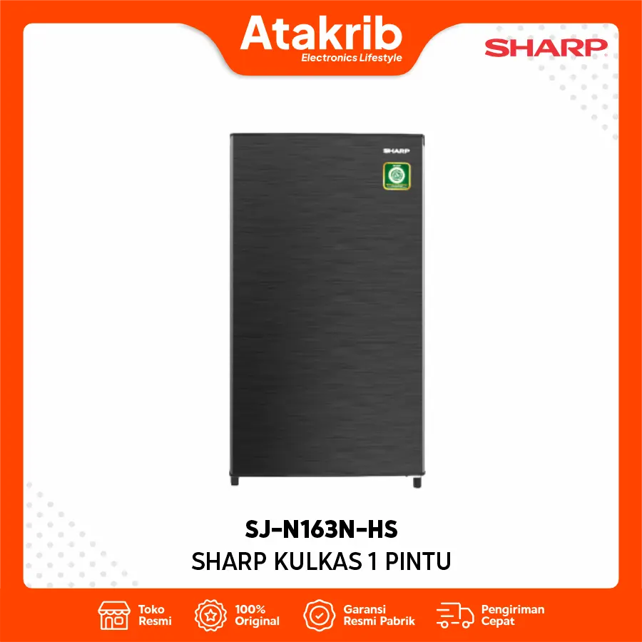 SHARP KULKAS 1 PINTU SJ-N163N-HS