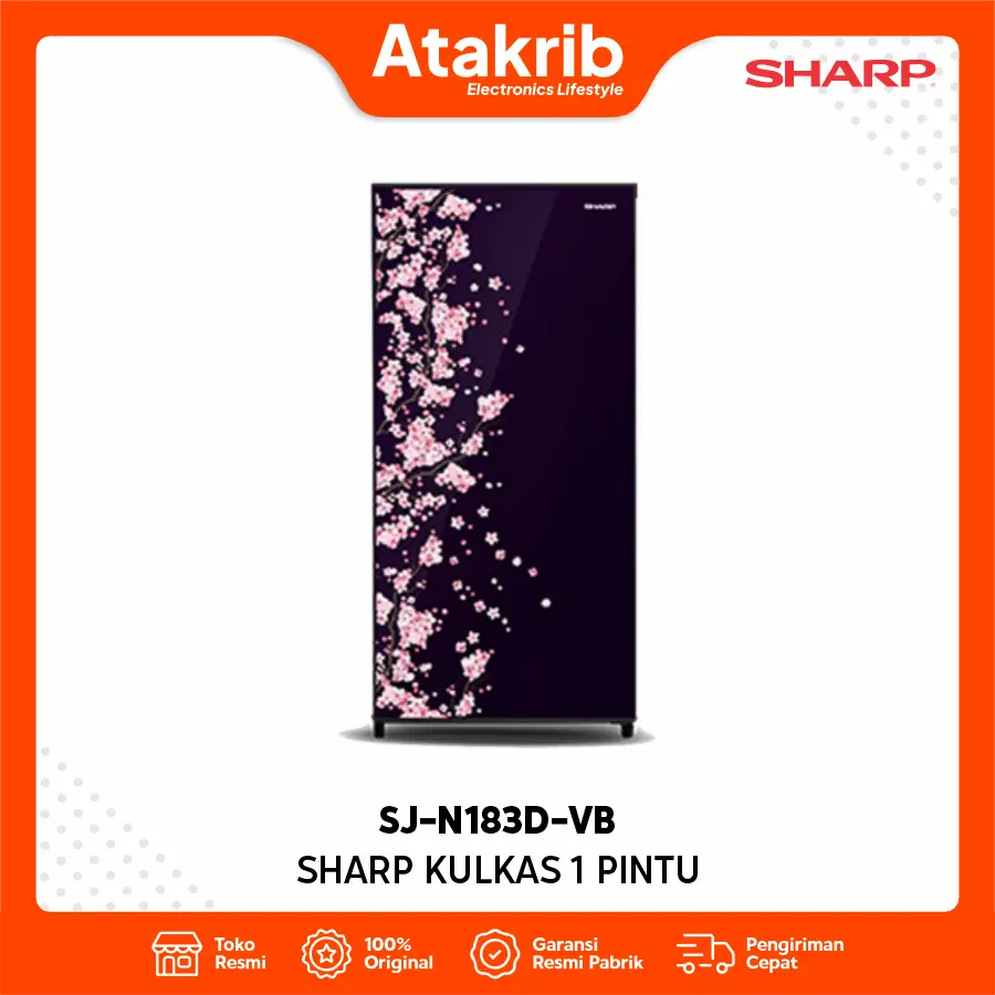 SHARP KULKAS 1 PINTU SJ-N183D-VB